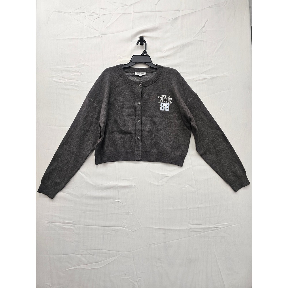 Grayson Threads NYC Teddy Bear Cardigan Sweater‎ Gray XXL New T004128002